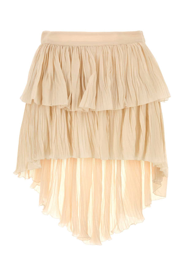 Blumarine 100% Viscose skirt in beige