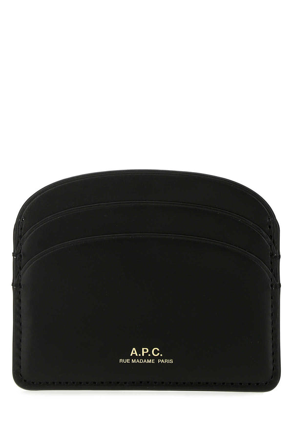 A.P.C. 100% Leather (Cowhide) card case in black