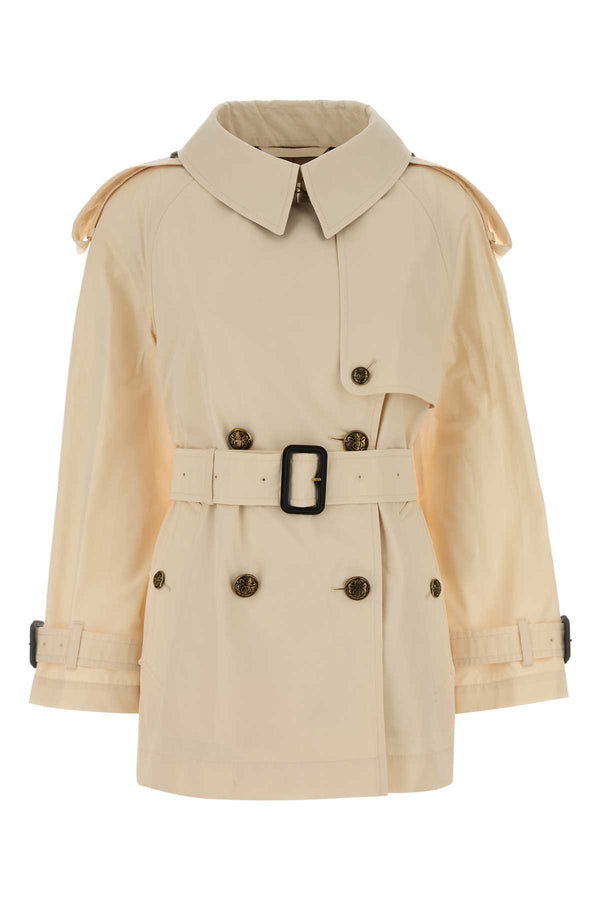 Burberry Shrt Exterior: 100% Cotton trench coat in beige