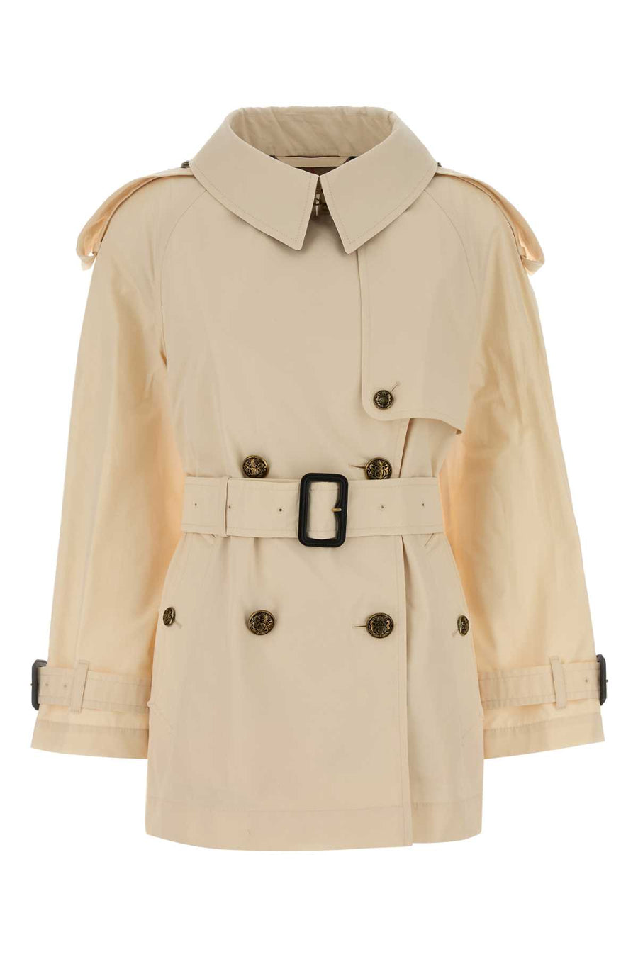Burberry Shrt Exterior: 100% Cotton trench coat in beige