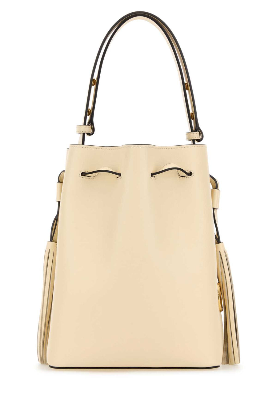 Valentino Garavani Seau Calf leather (Bos Taurus) bucket bag in beige