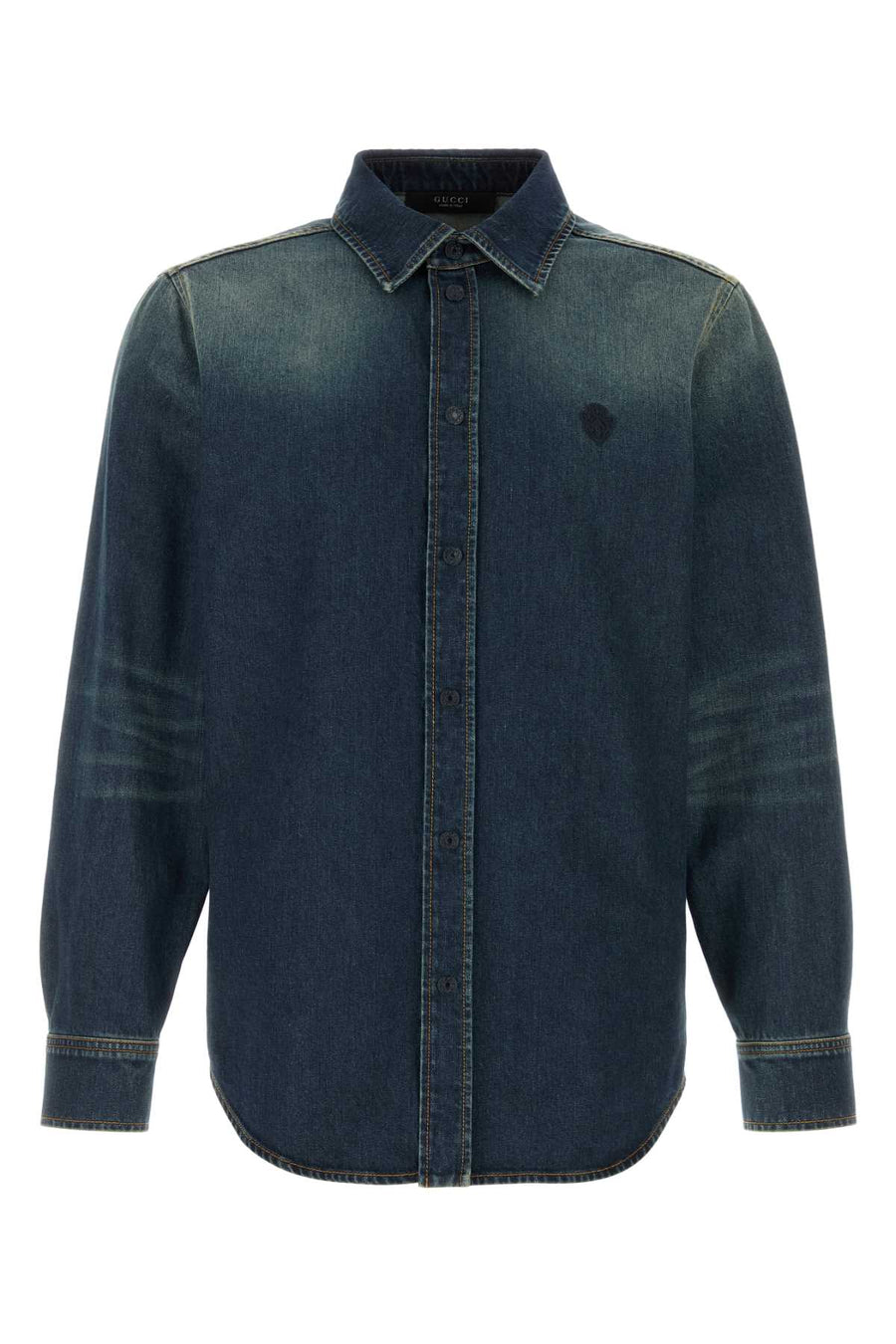 Gucci Tailored Exterior: 100% Cotton shirt in blue