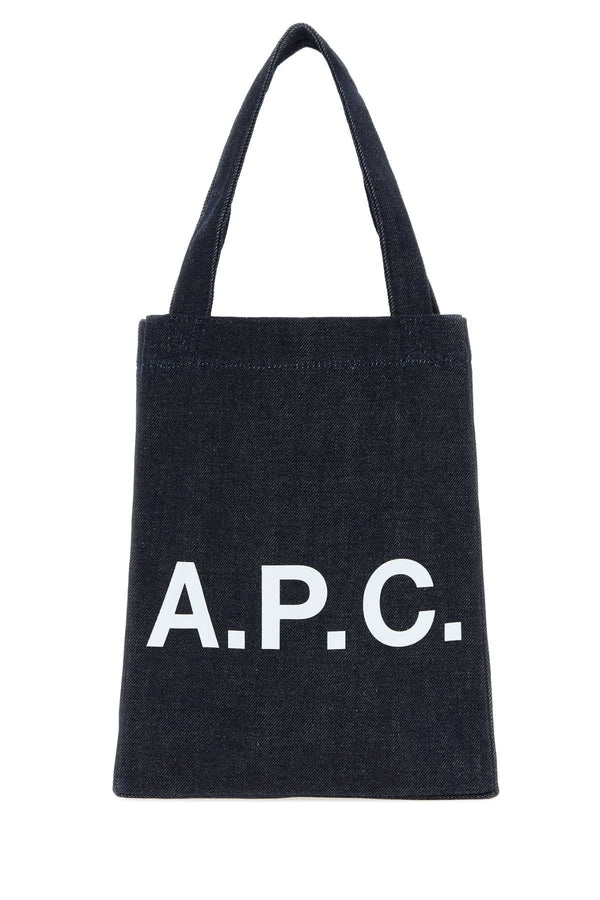 A.P.C. 100% Cotton tote bag in navy