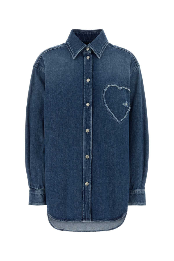 Moschino 100% Cotton shirt in blue