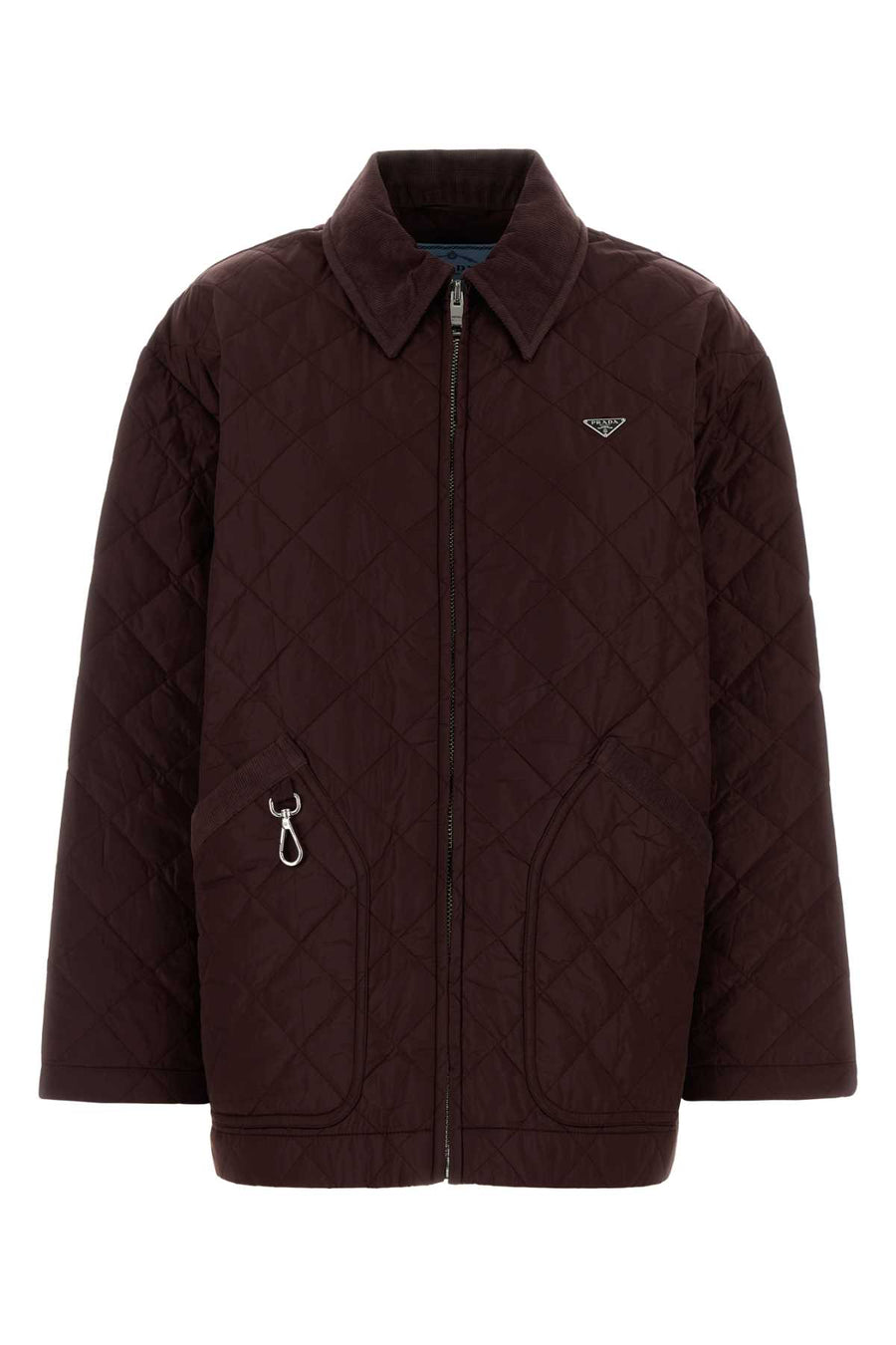 Prada Exterior: 100% Re-Nylon jacket in purple