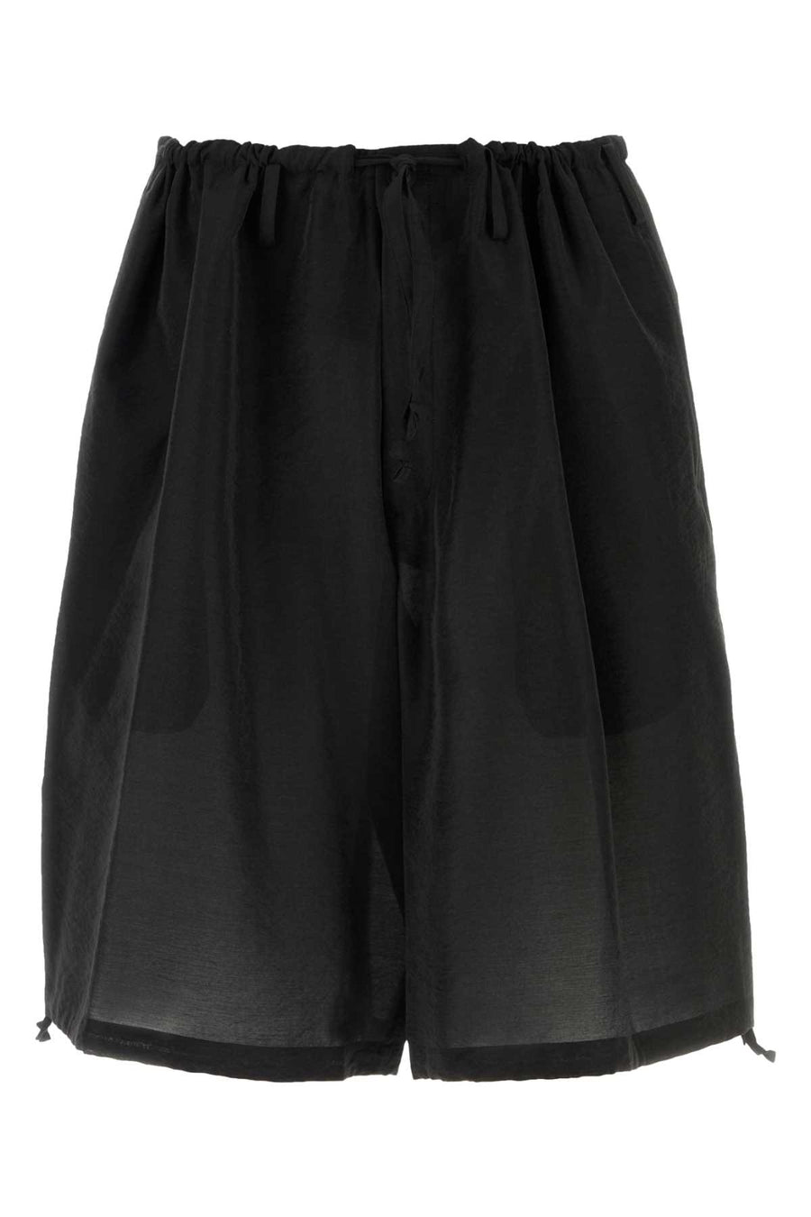Yohji Yamamoto Pocket 51% Rayon 27% Nylon 22% Cupro bermuda shorts in black