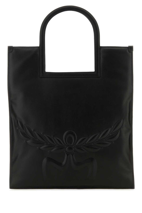 MCM Exterior: 100% Nappa leather shoulder bag in black