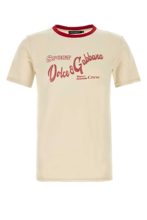 Dolce & Gabbana 100% Cotton t-shirt in beige