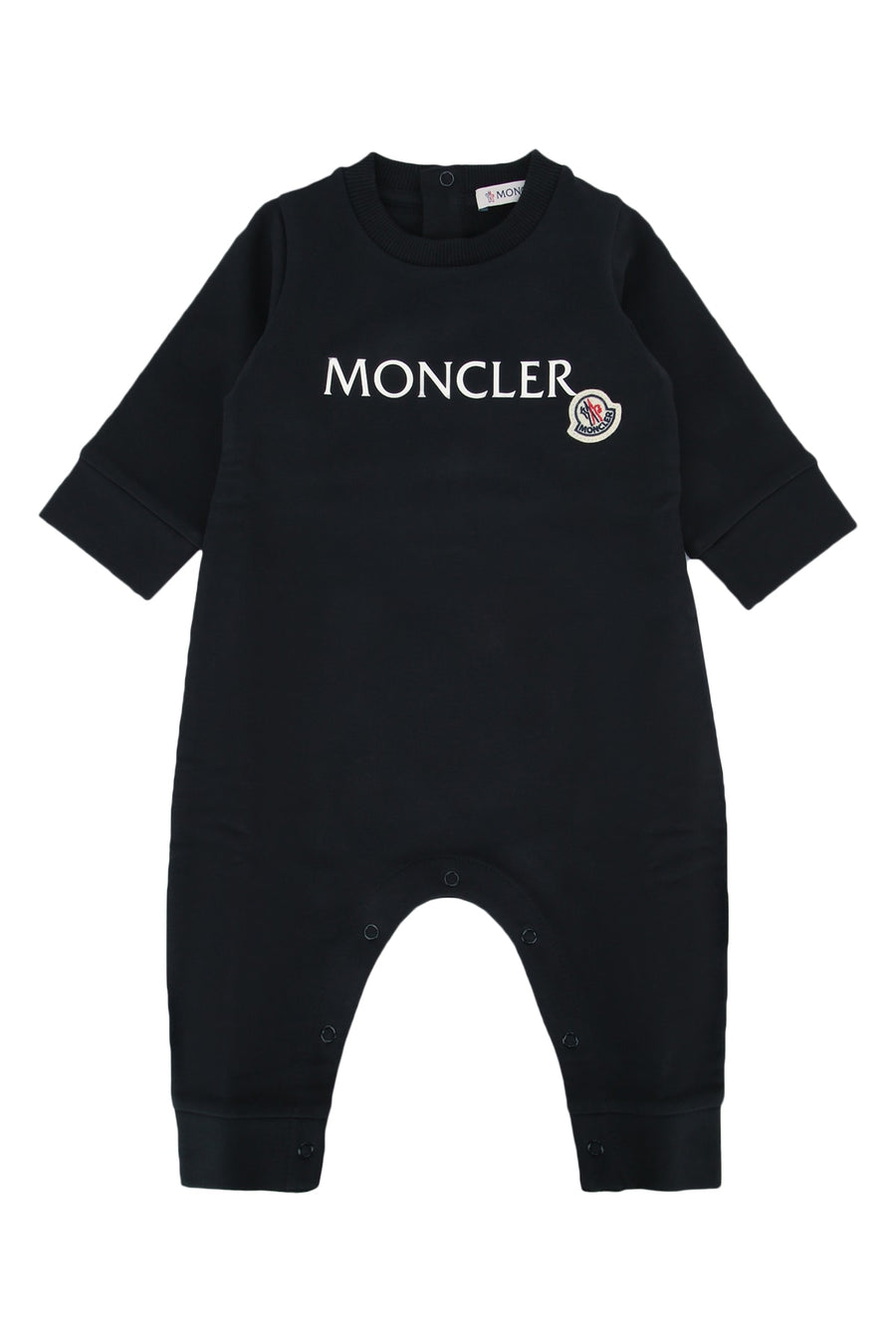 Moncler Jr 95% Cotton romper in black