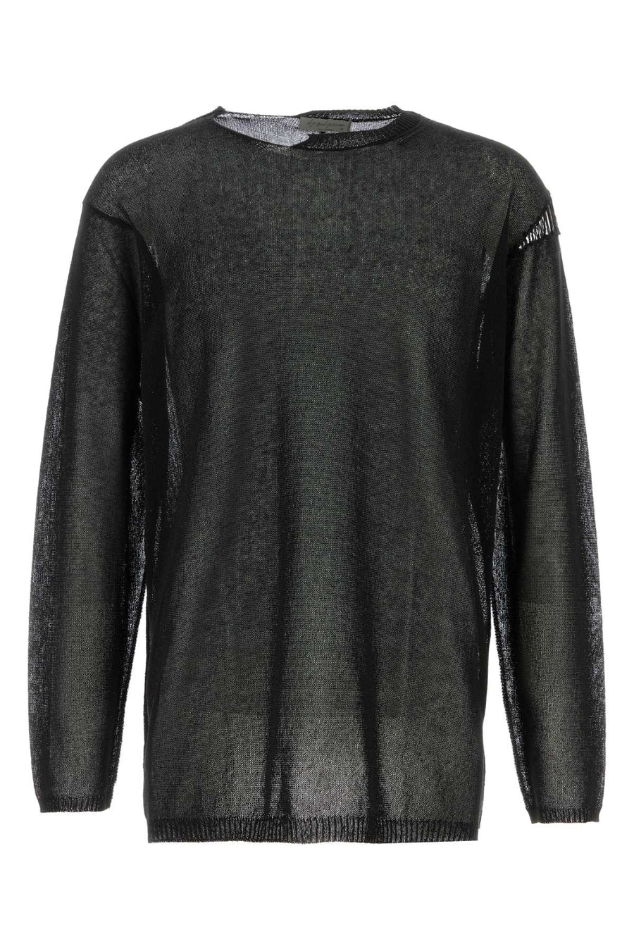 Yohji Yamamoto Neck 50% Cotton 50% Polyester sweater in black