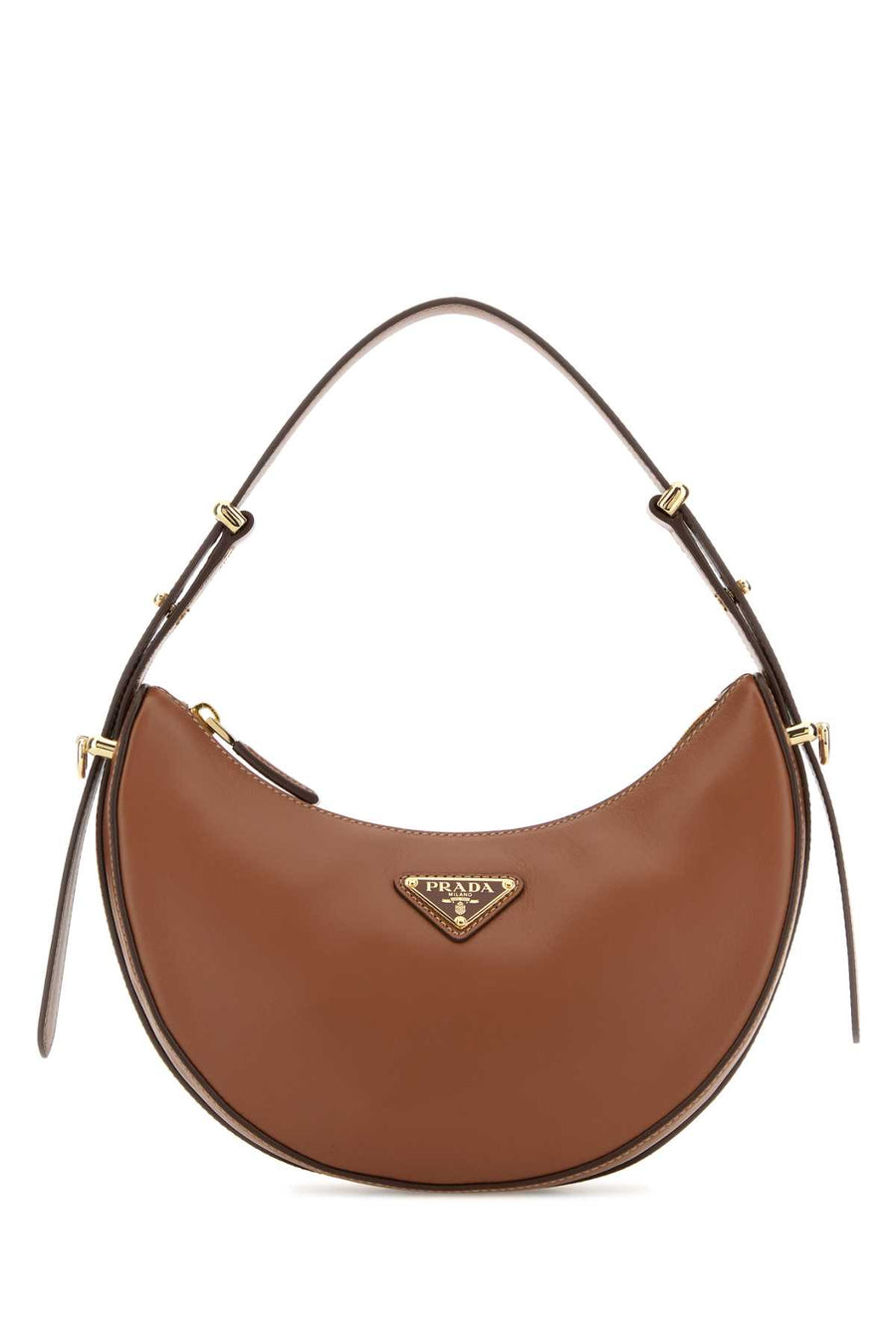 Prada Exterior: 100% Leather shoulder bag in cognac