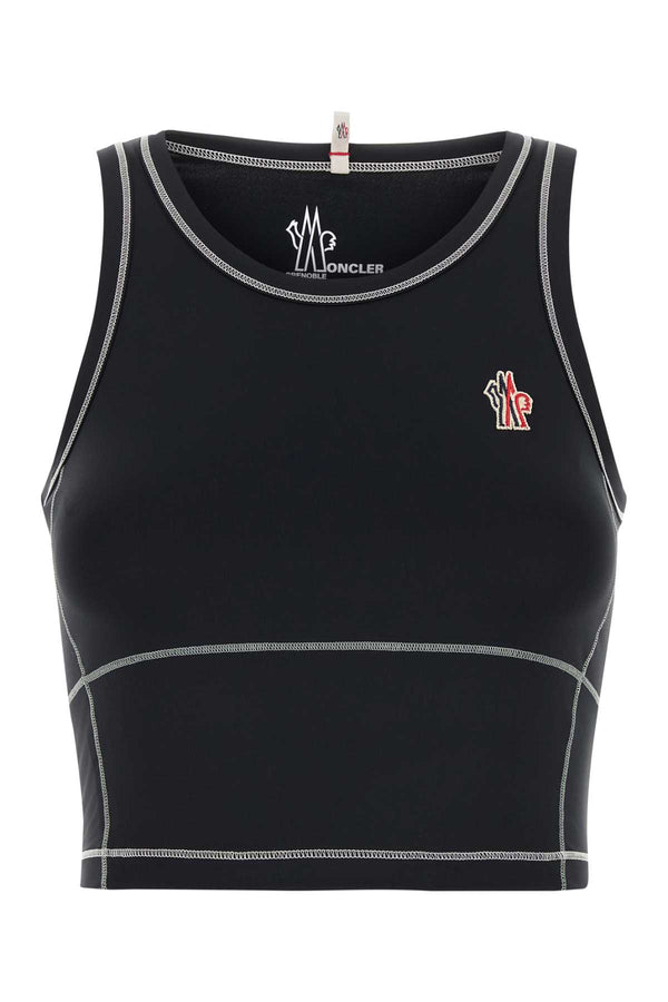 Moncler Grenoble 78% Nylon tank top in black