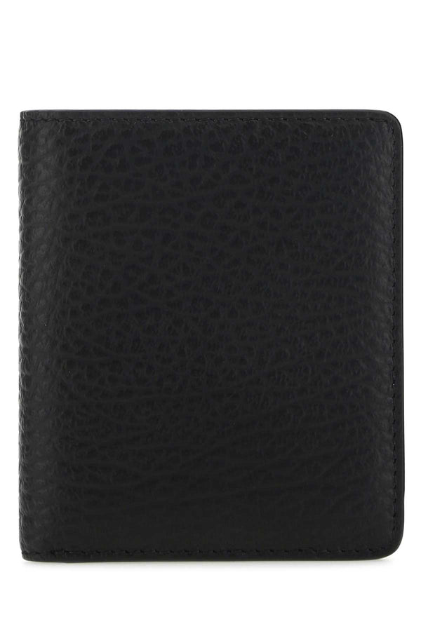 Maison Margiela Clip 100% Leather wallet in black