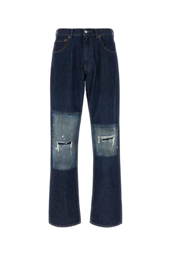 MM6 Maison Margiela Pockets 100% Cotton jeans in blue