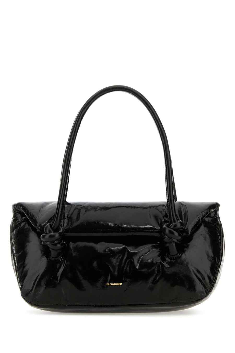 Jil Sander Exterior: 100% Calf leather; Lining: 100% Nappa leather shoulder bag in black