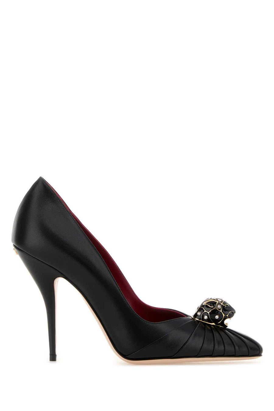 Valentino Garavani Exterior: 100% Leather heel in black
