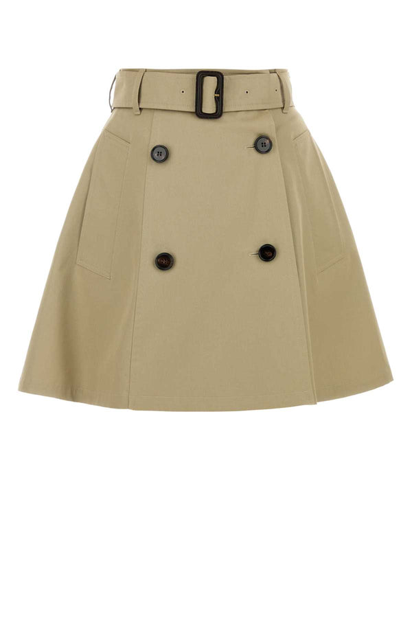 Burberry 100% Cotton skirt in beige