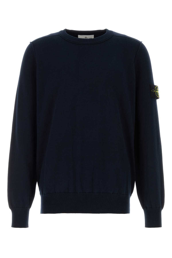 Stone Island 100% Cotton sweater in navy