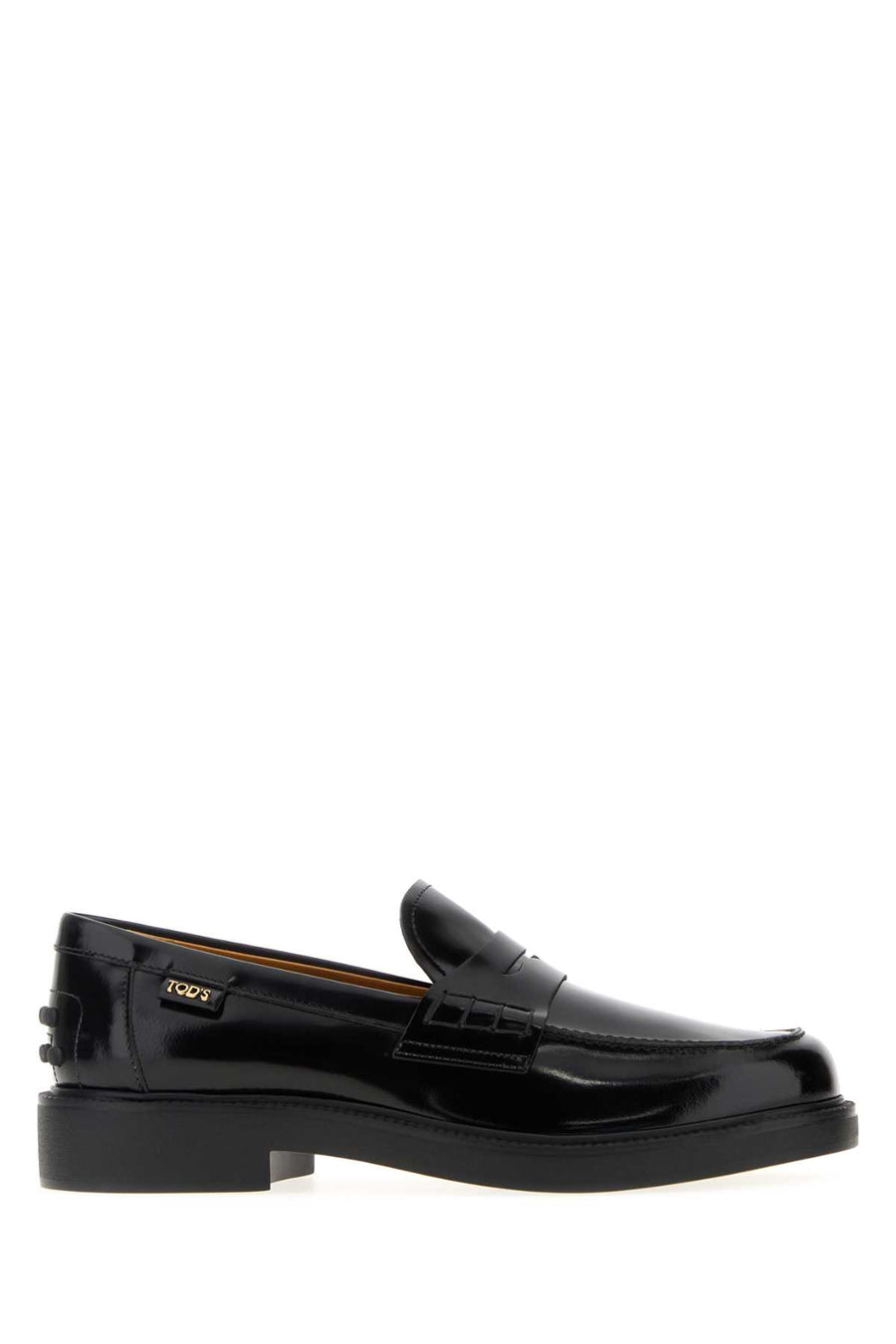 Black Leather Loafers Nero Mocassini