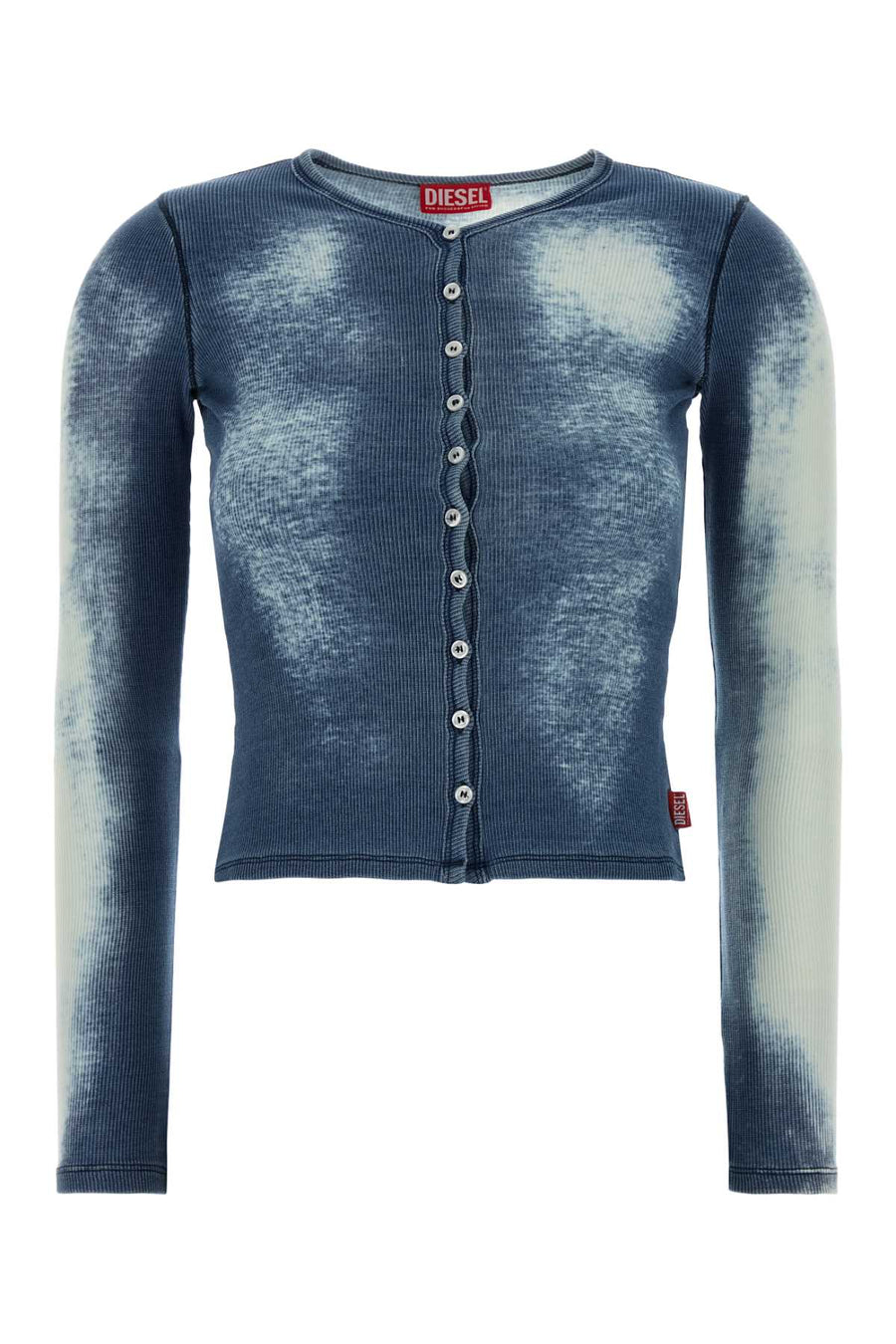 Diesel 96% Cotton cardigan in blue