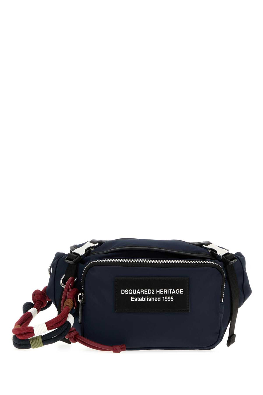 Dsquared2 Exterior: 100% Fabric belt bag in navy