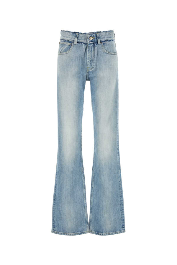 Balenciaga Waist 100% Cotton jeans in blue