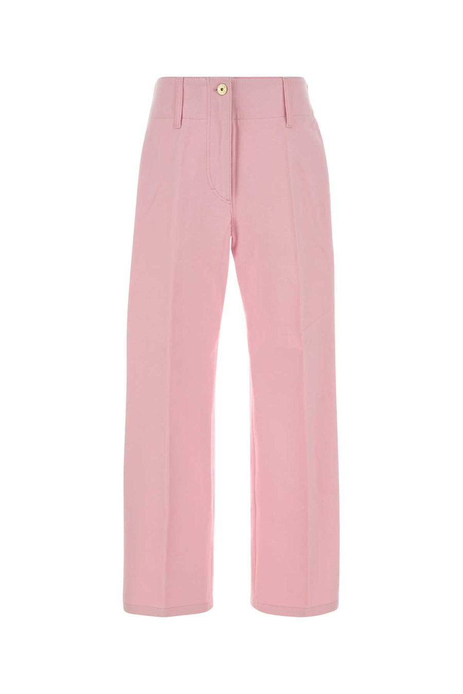Patou Belt 100% Cotton trousers in pink