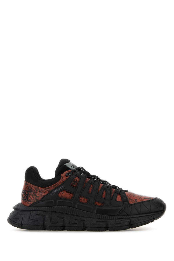 Versace Charcoal Outer: 25% Calf leather sneaker in black