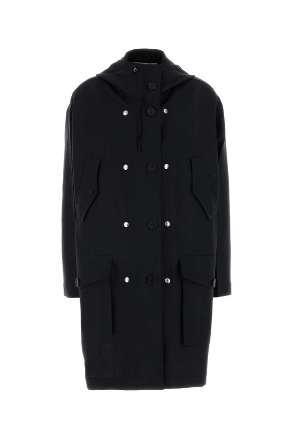 Prada Exterior: 60% Mohair coat in navy