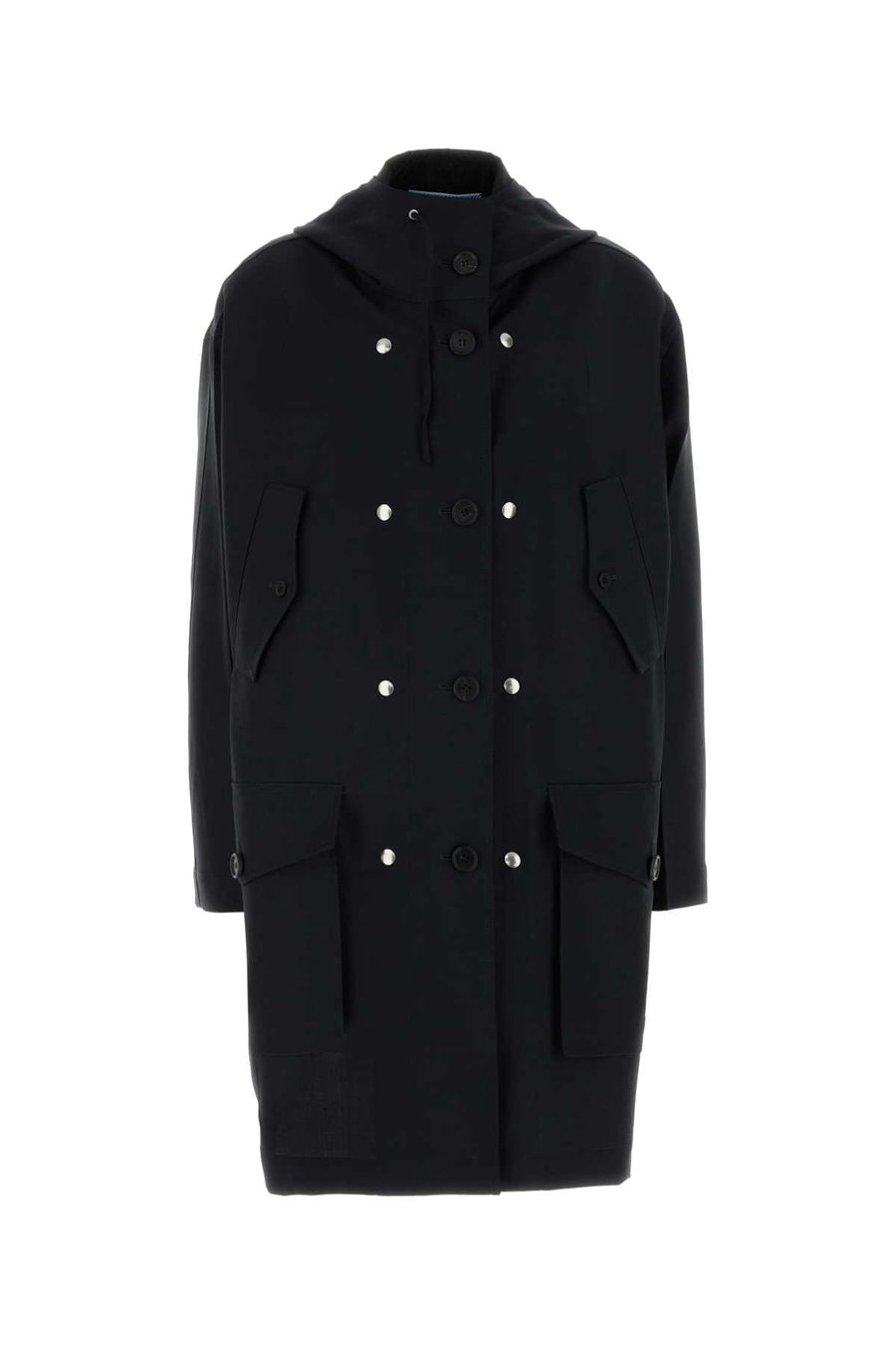 Prada Exterior: 60% Mohair coat in navy