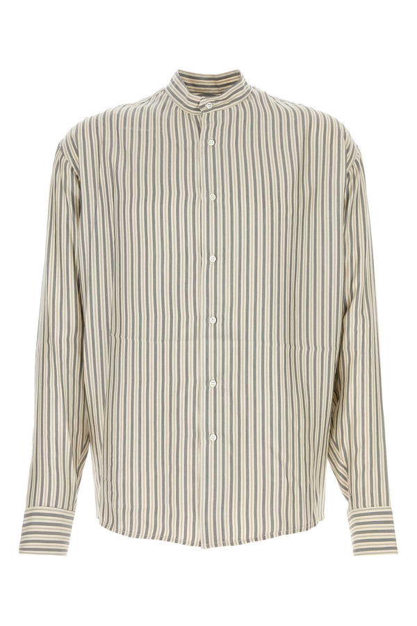 Le Kasha Shirt 100% Silk shirt in gray