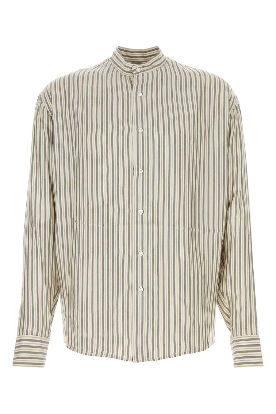 Le Kasha Shirt 100% Silk shirt in gray