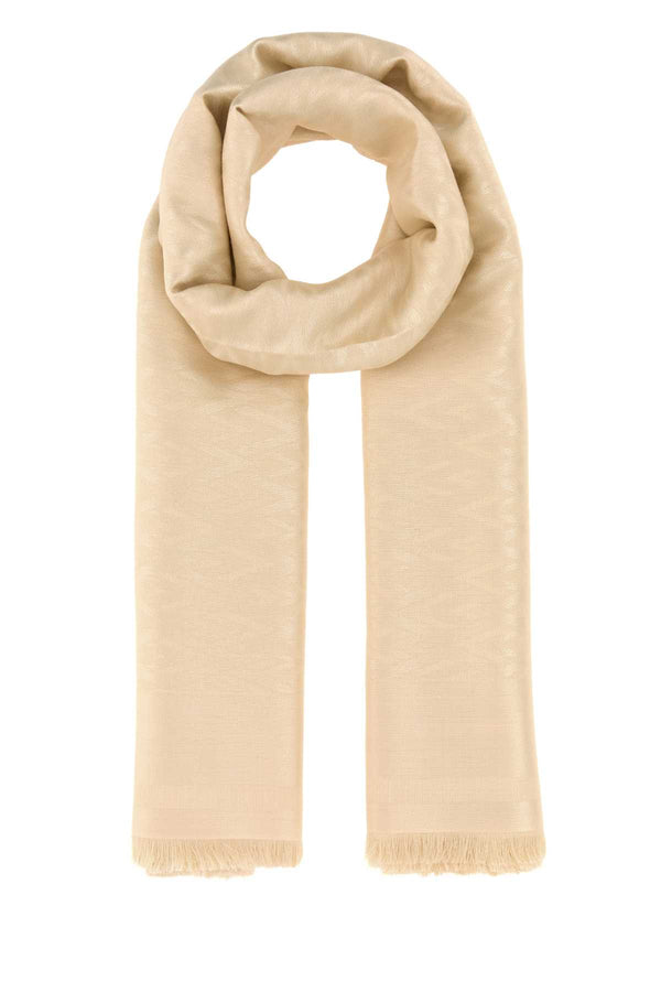 Valentino Garavani 60% Silk 40% Wool scarf in beige