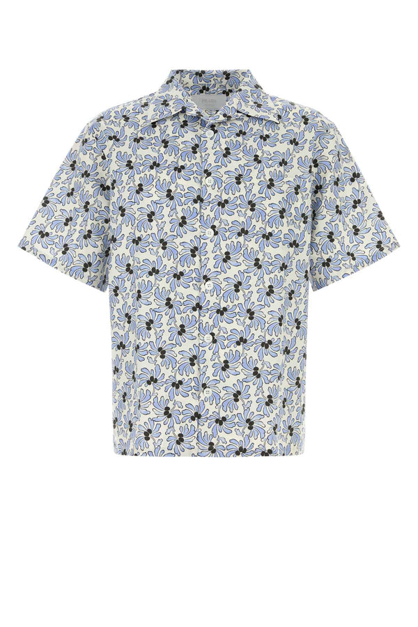 Prada 76% Cotton shirt in white