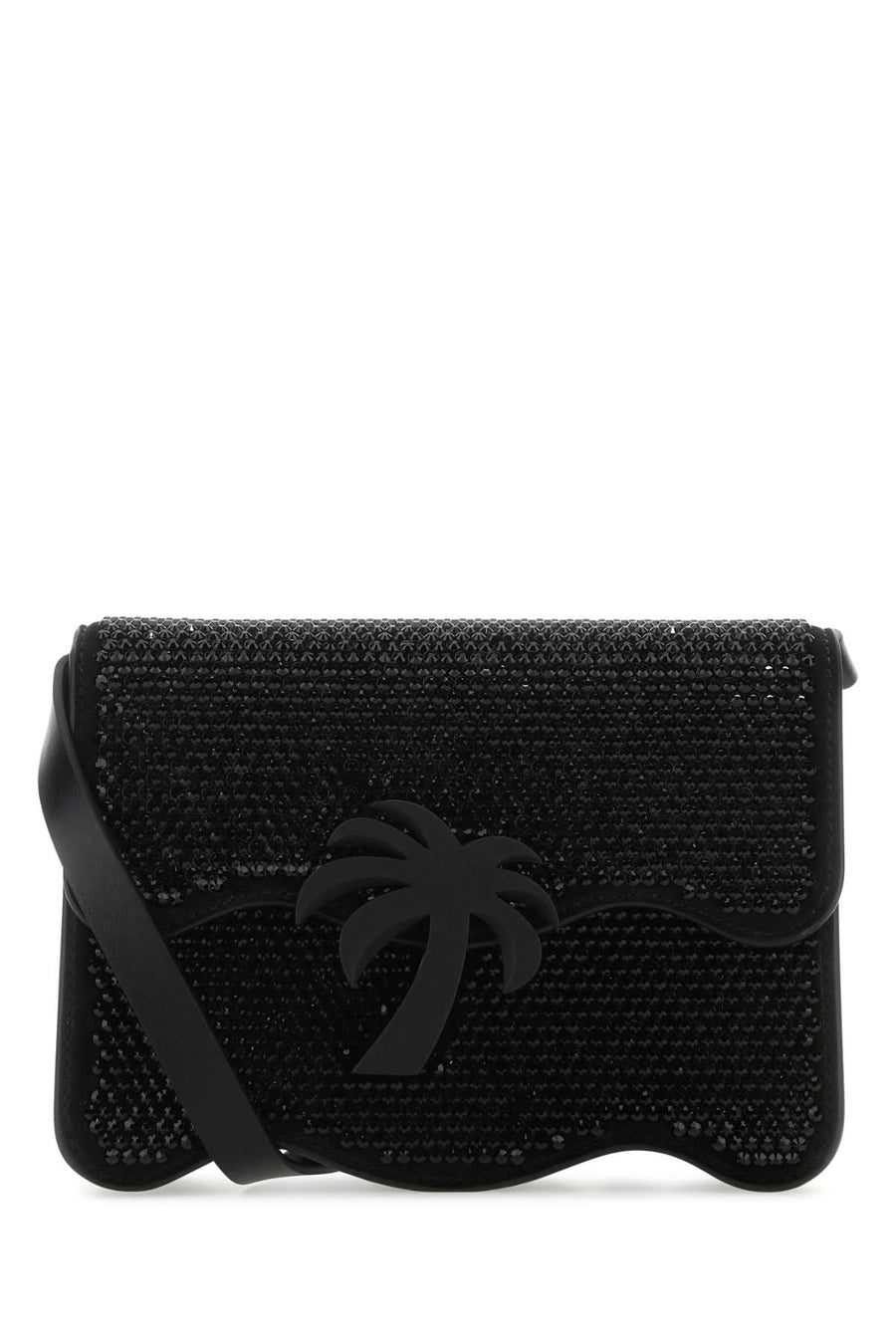 Palm Angels Exterior: 100% Calf crossbody bag in black