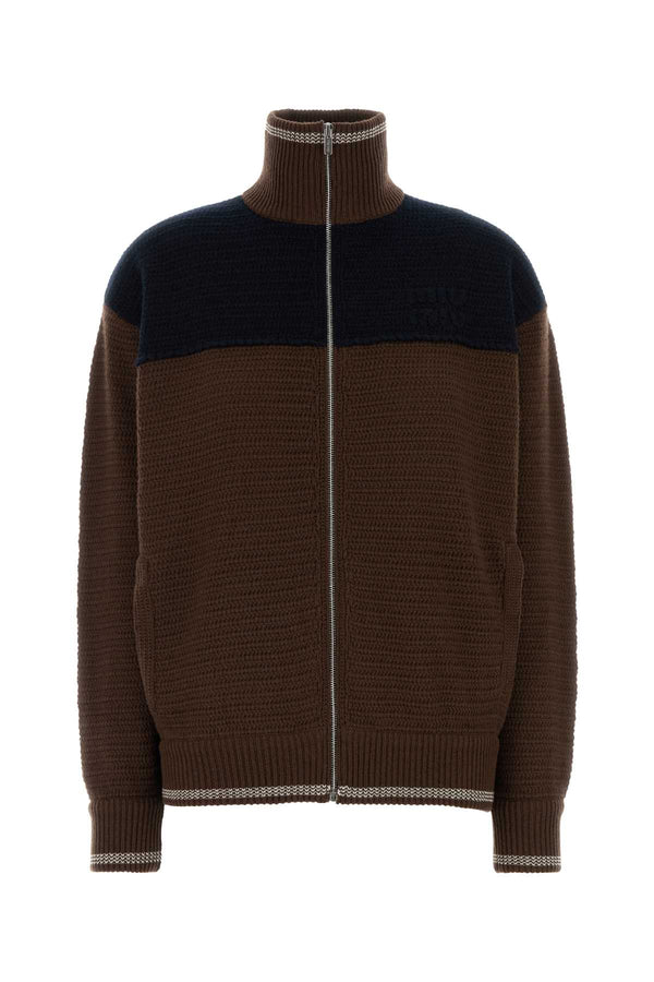 Miu Miu 100% Cashmere cardigan in brown