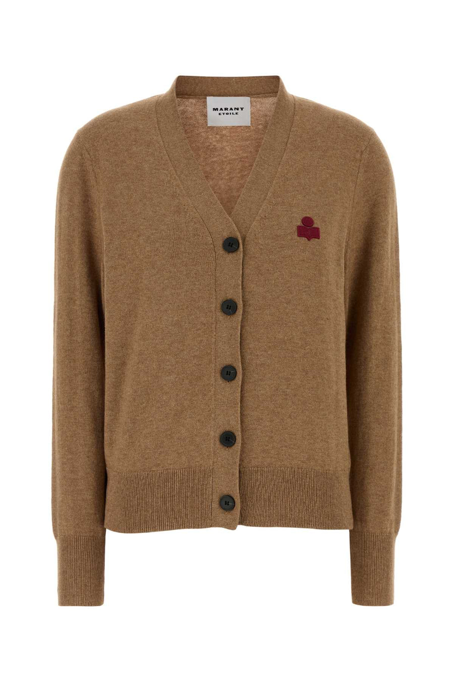 Isabel Marant Etoile 70% cotton cardigan in camel