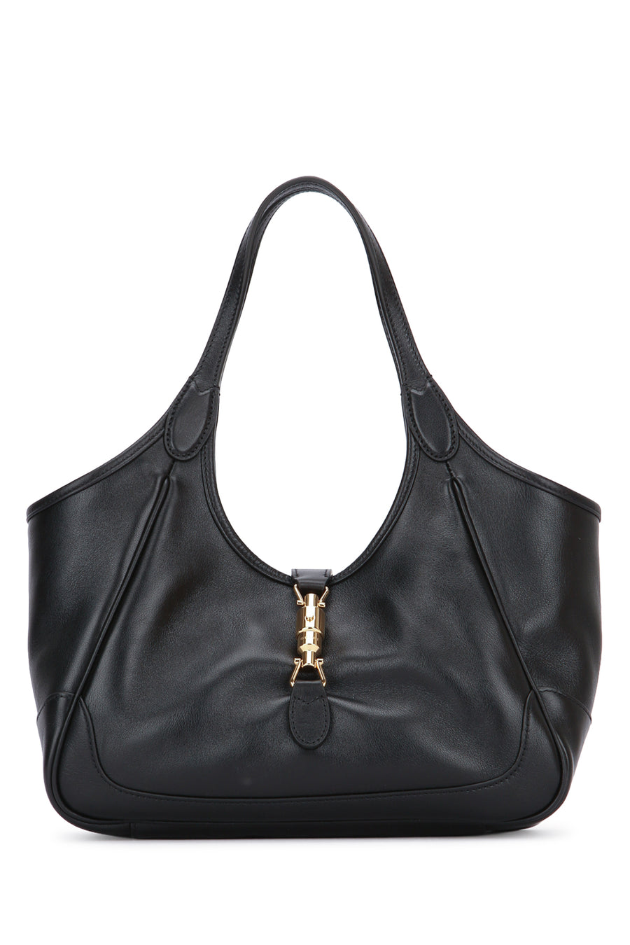 Hbg G.jackie Tote Blackblack Calf Skin Borse A Mano