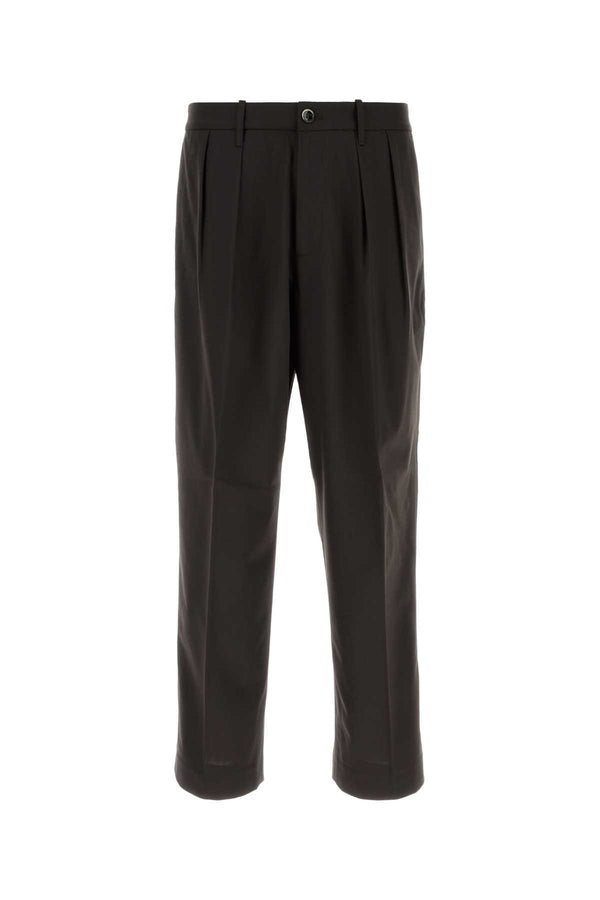 Nine In The Morning Baggy 53% Polyester trousers in brown