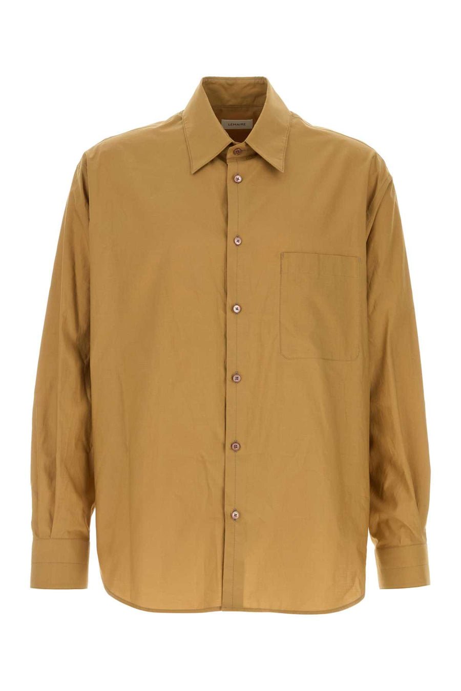Lemaire Shirt 80% Cotton shirt in camel