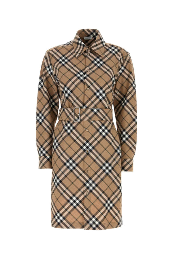 Burberry 55% Polyester 45% Wool dress in beige