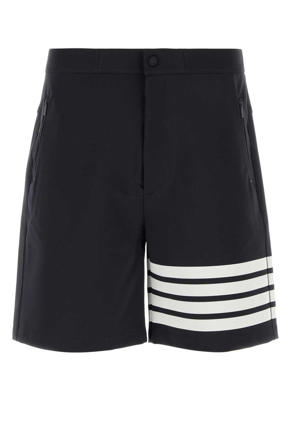 Thom Browne 73% Viscose bermuda in navy