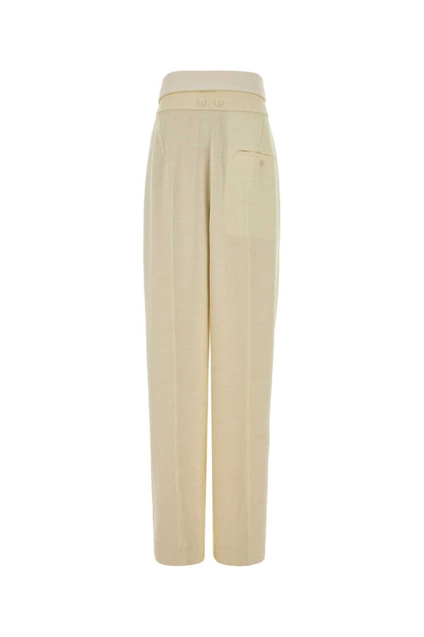 Carven Trousers 51% Lyocell 49% Viscose trousers in beige