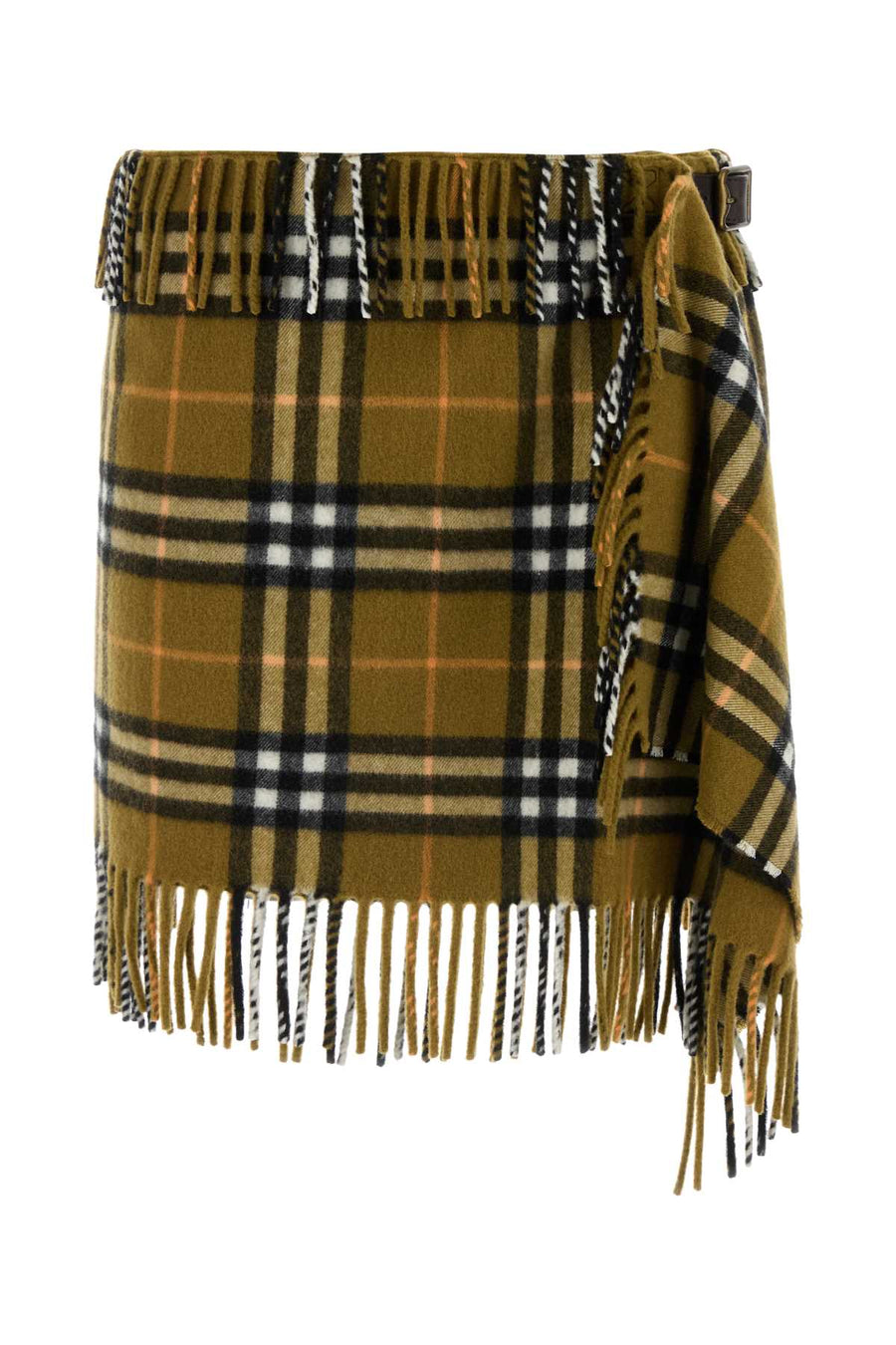Burberry Exterior: 85% Wool 15% Cashmere; Lining: 100% Viscose skirt in brown
