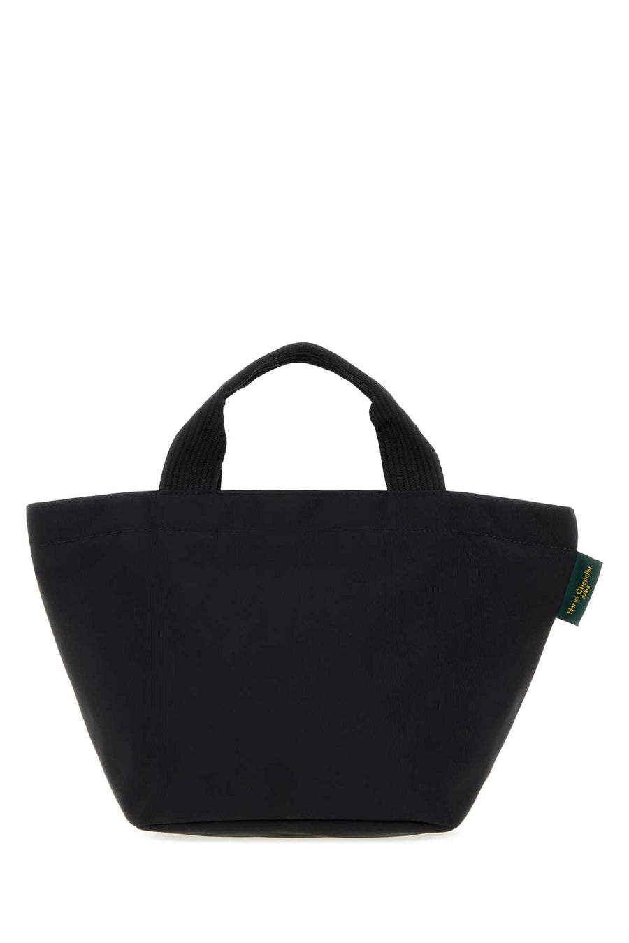 Herve' Chapelier Square 100% Fabric tote bag in black