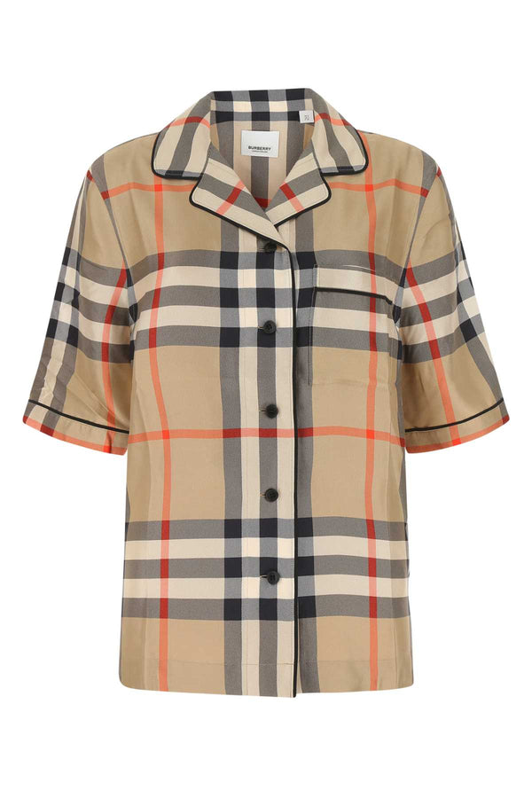 Burberry 100% Silk shirt in beige