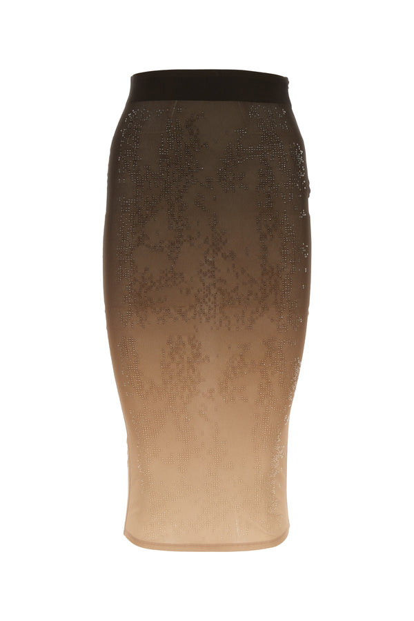 Andrea Adamo 100% Polyester skirt in beige
