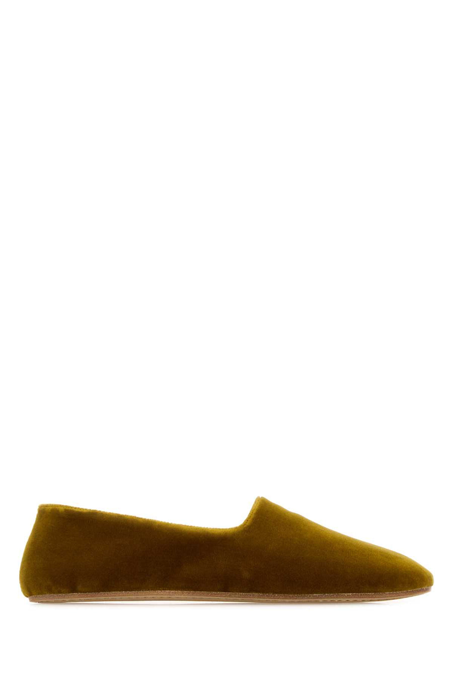 The Row Slipper Exterior: 100% Velvet slipper in yellow