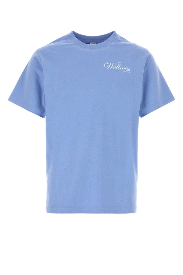 Sporty & Rich Tshirt 100% Cotton t-shirt in blue