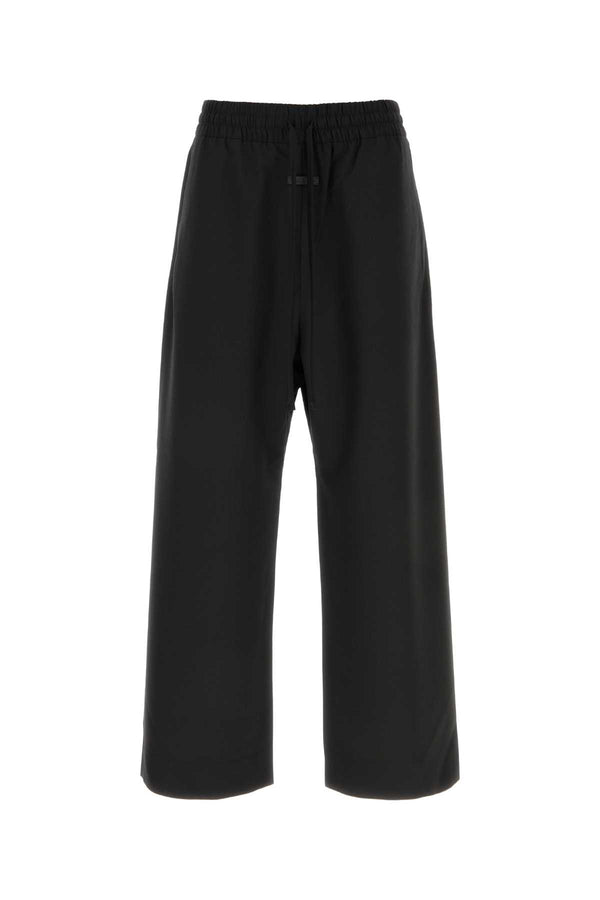 Fear Of God Drawstring 100% Virgin wool trouser in black